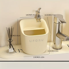 Mini Removable Drain Bucket Plastic Trash Can Home Essential