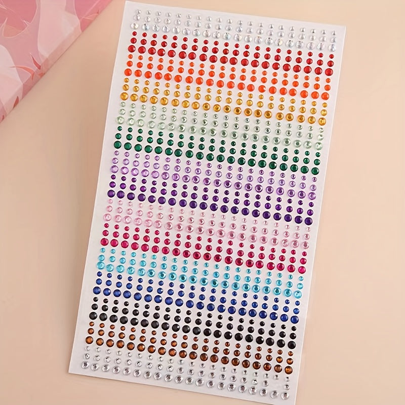 Colorful Rhinestone Stickers Temporary Tattoos For Kids