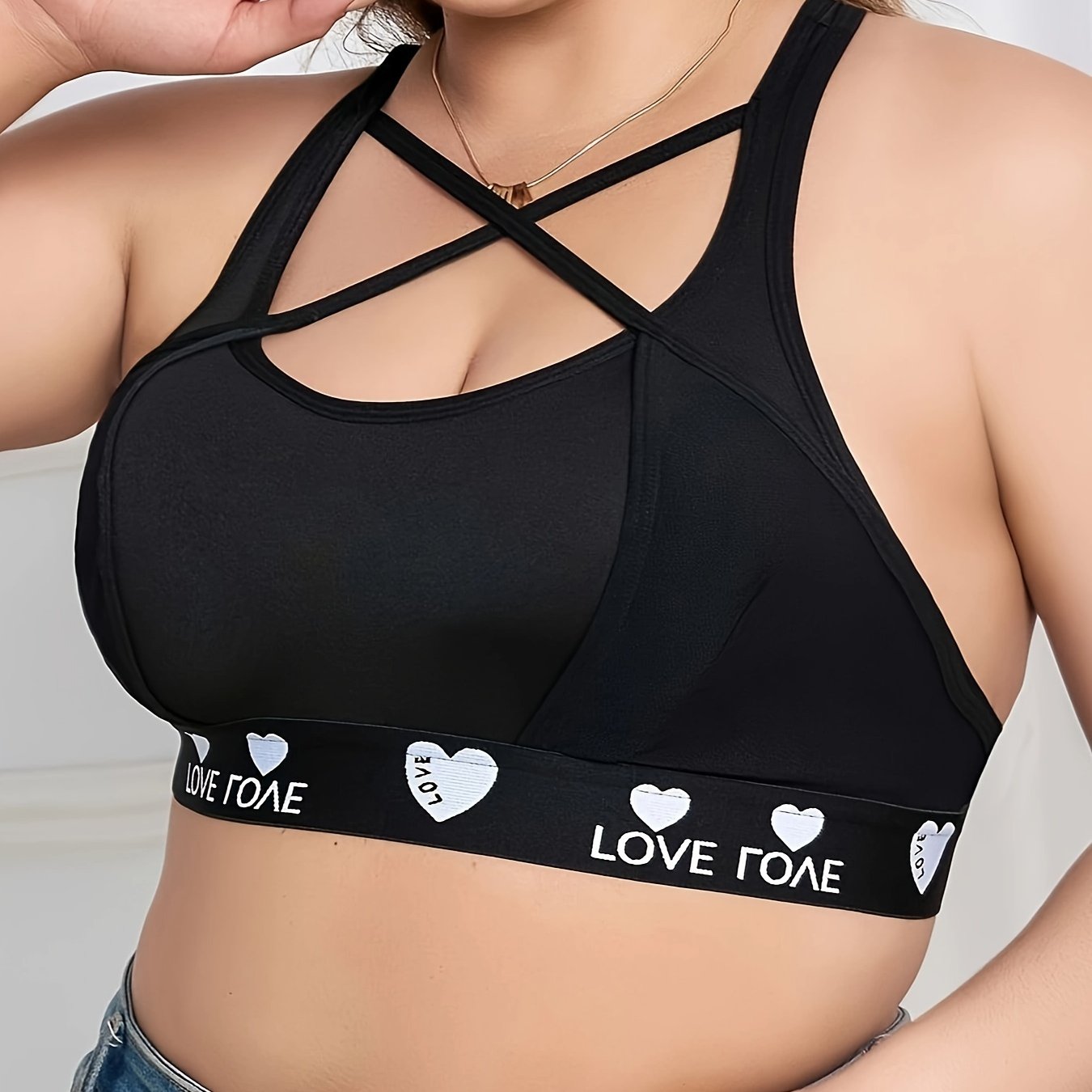 Plus Size Sports Bra Women's Gym Fitness Bra