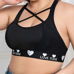 Plus Size Sports Bra Women's Gym Fitness Bra