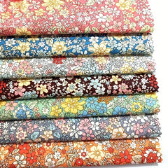 7pcs Floral Fabric Assorted PreCut Fat Quarter DIY Sewing Patchwork