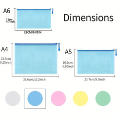 15pcs Colacoo Mesh Zipper Pouch Plastic Zipper Bags