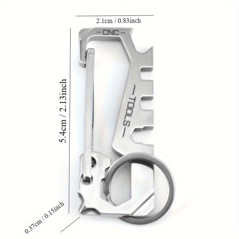 Stainless Steel Keychain 12 In 1 Multifunctional Creative Key Chain