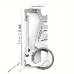Stainless Steel Keychain 12 In 1 Multifunctional Creative Key Chain