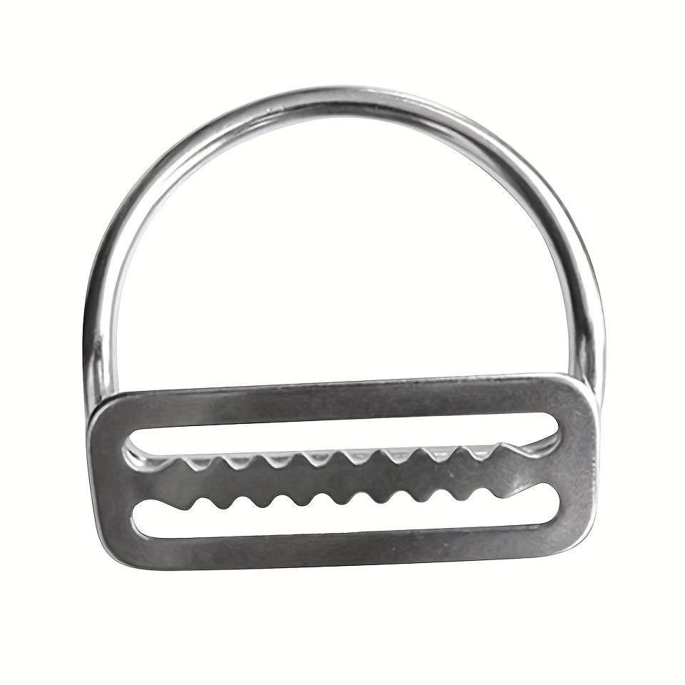 316 Stainless Steel Scuba Diving D Ring Webbing Keeper Clip for 2 Inch Straps