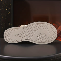 Rhinestone Decor Hook & Loop Fastener Slippers Thick Sole Outdoor Slippers