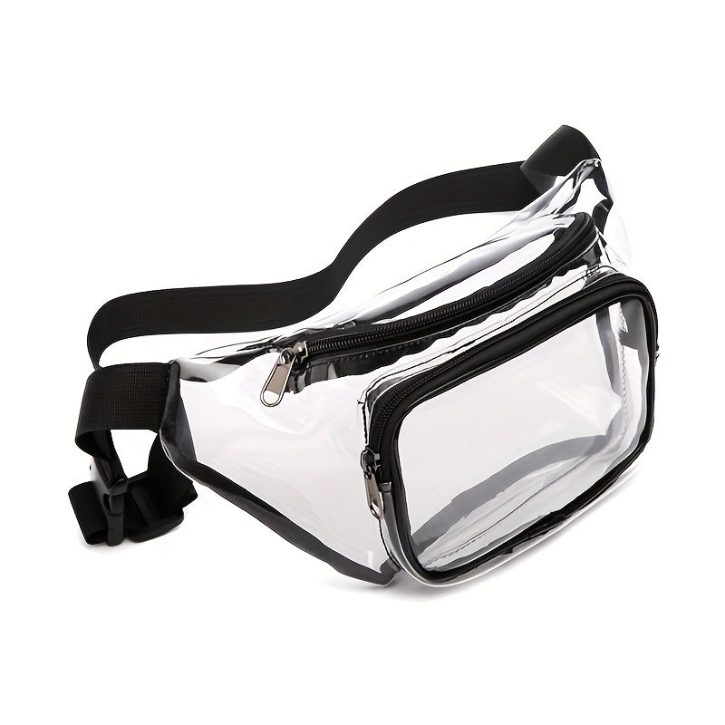 Transparent PVC Waist Bag for Outdoor Travel and Commute