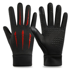 Men's Winter Cycling Gloves Touch Screen Windproof Warm Outdoor Activities Plus