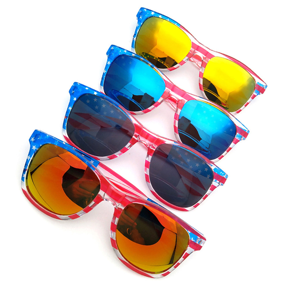 American Flag Party Sunglasses, Set of 4