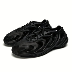 Women's Breathable Closed Toe Lace Up Clogs