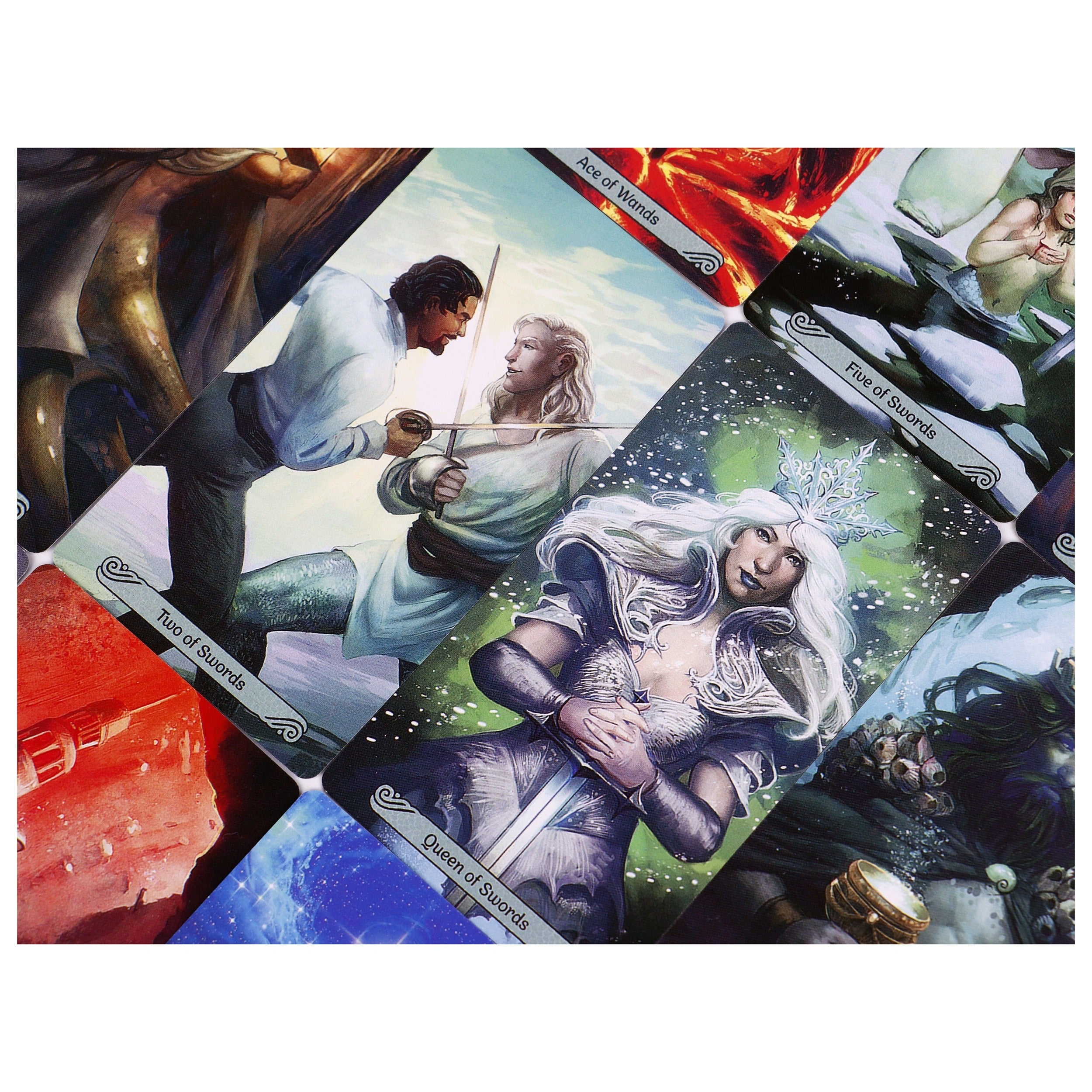 Mermaid Tarot Deck Fortune Telling Cards for Family Gatherings