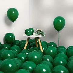 100pcs Dark Green 10 inch Latex Balloons Party Balloon Wreath Accessories