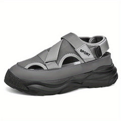 Men's Platform Sandals Non Slip Closed Toe Outdoor Beach Shoes