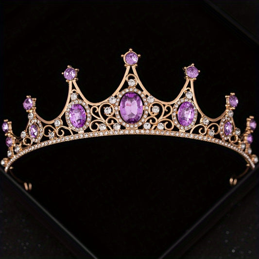 Rhinestone Crystal Crown Wedding Hair Accessory