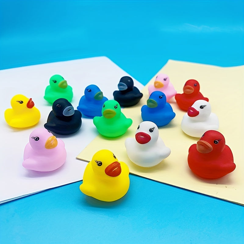 70pcs Colorful Mini Duck Bath Toys for Kids' Water Play Fun