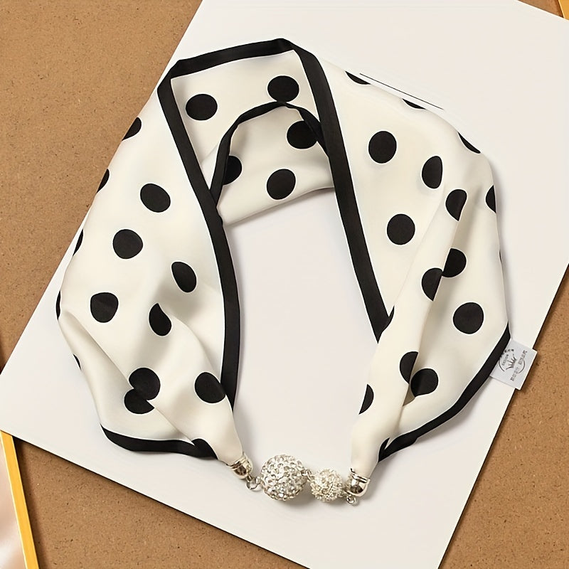Geometric Neckerchief Scarf with Magnet Buckle