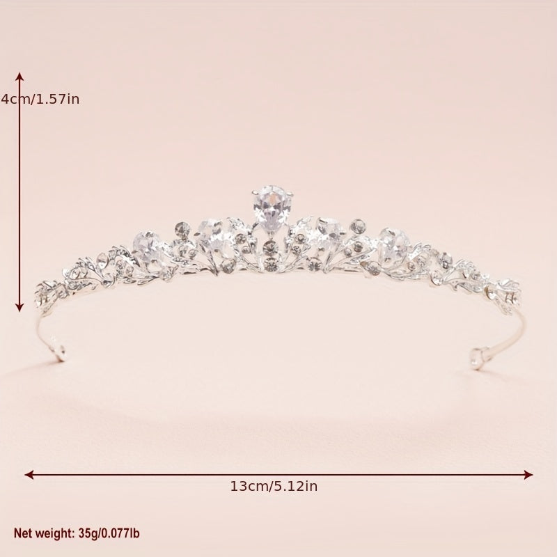 Baroque Crystal Tiara Headband Women Hair Accessories