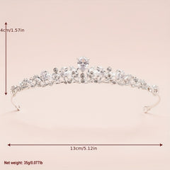 Baroque Crystal Tiara Headband Women Hair Accessories