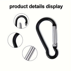 12pcs Aluminum Carabiner Snap Hook Keychain Outdoor Camping