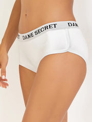 2pcs Letter Patten Low Waist Sports Briefs Women's Activewear