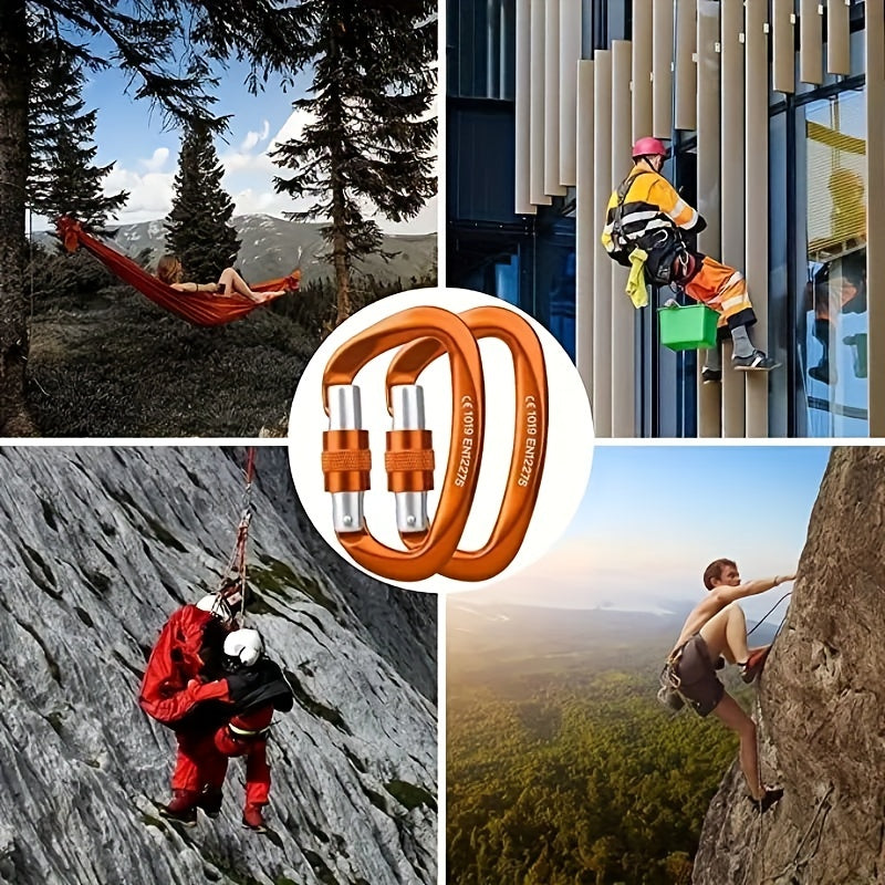 Heavy Duty Screw Lock Carabiner for Climbing Hammock Camping