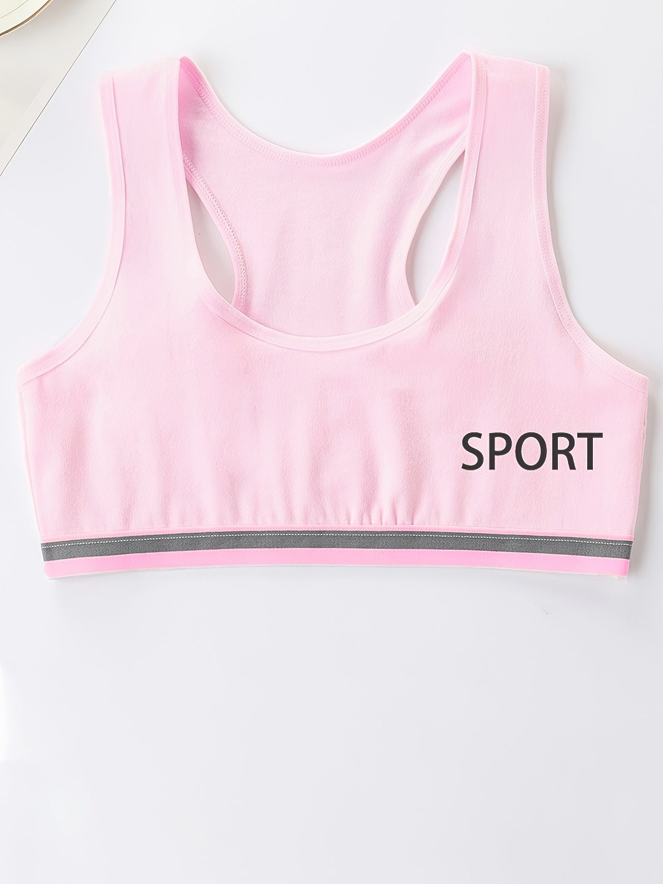 Girls Wireless Padded Sport Bra Kids Underwear