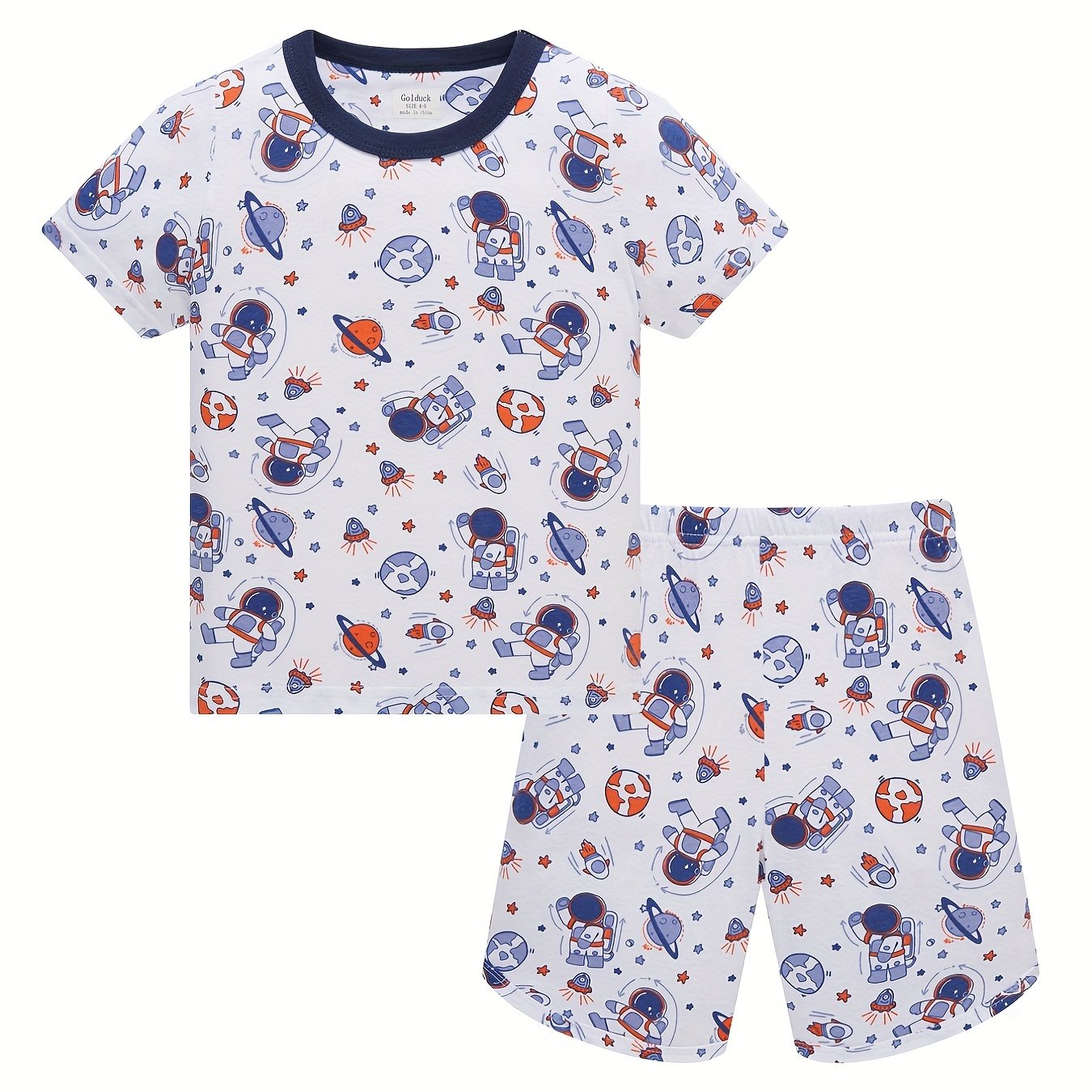 Boys Astronauts Rockets Planets Pajamas Set