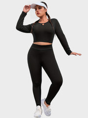 Two Piece Set Cut Out Top & Leggings Outfits