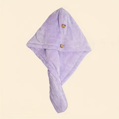 Double Layers Hair Drying Towel Water Absorbent Quick Drying Hair Drying Towel