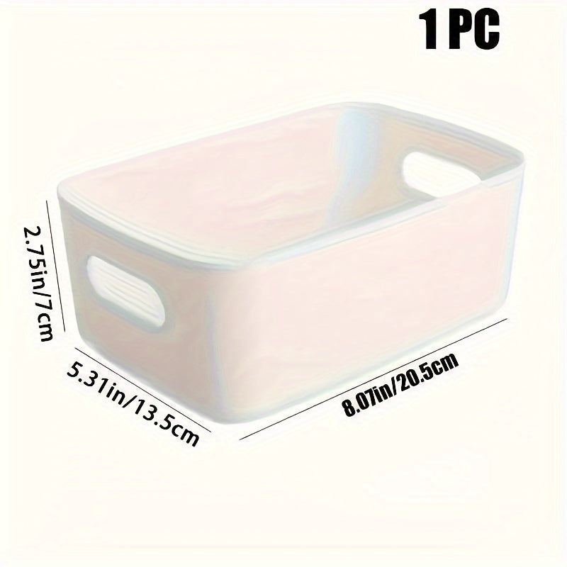 Desktop Plastic Storage Box for Office, Bathroom, Kitchen