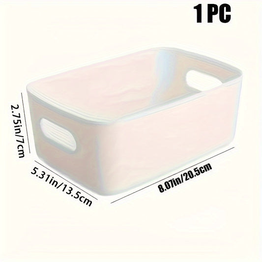 Desktop Plastic Storage Box for Office, Bathroom, Kitchen