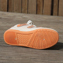Women's Faux Leather Skate Shoes Non Slip Low Top Casual Walking Shoes