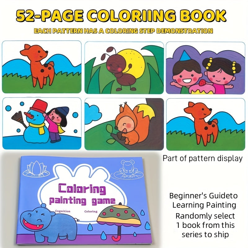 Kids Coloring Book Animals Floral Patterns Educational Activity Book Ages 5-10