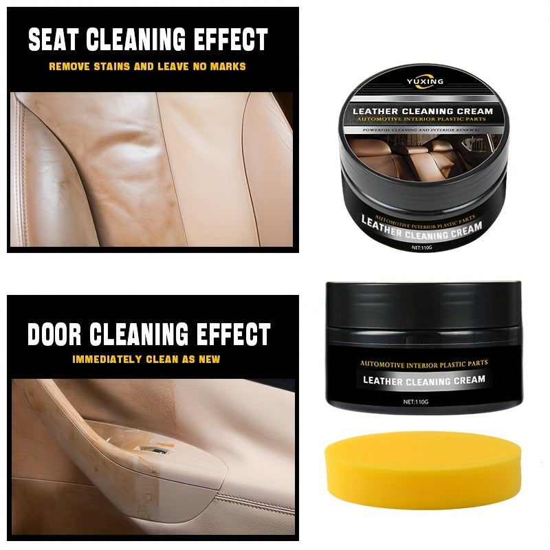 110g Car Leather Refurbishment Paste - Clean, Brighten & Protect