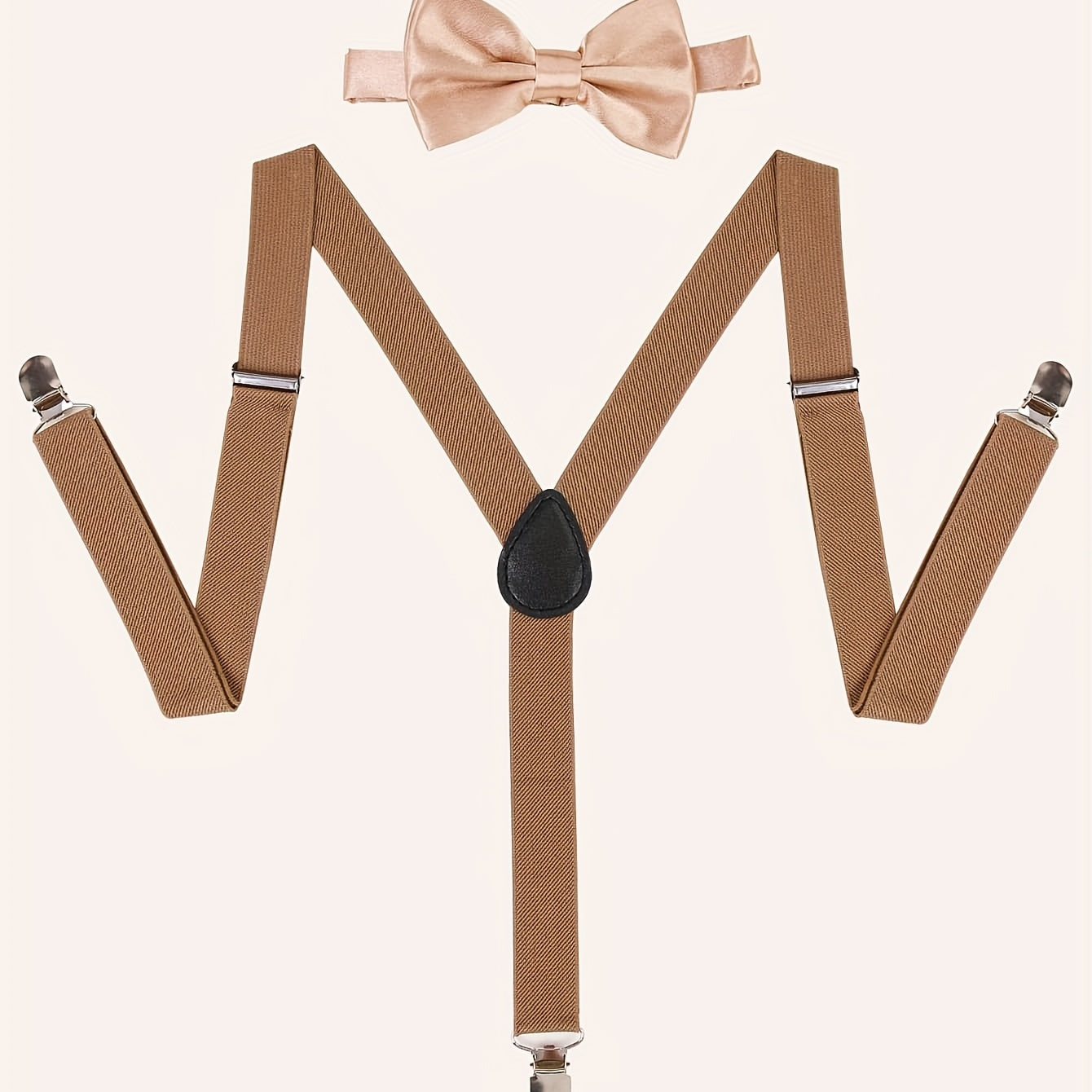 Men's Suspenders & Bow Tie Set For Wedding Party