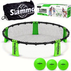 Outdoor PVC Beach Volleyball Games With Carrying Bag Roundnet Game Set