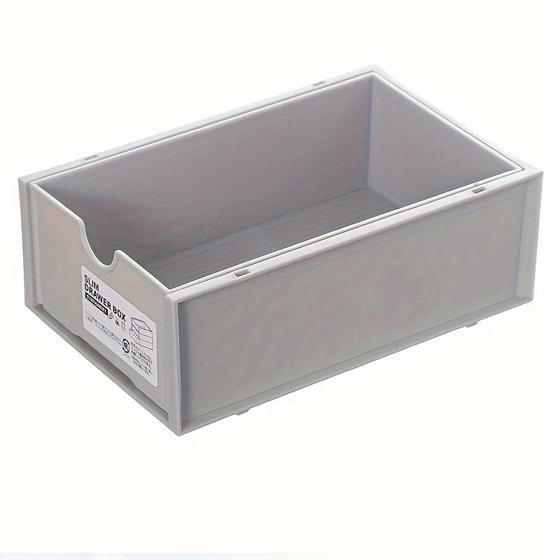 Desktop Storage Box Stackable Drawers Organizer Plastic Makeup Holder