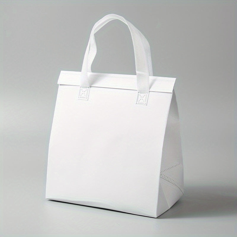 5 Insulated Take Out Bags w/ Stickers - Ideal for Ice Cream, Coffee