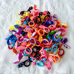 20pcs Rabbit Ears Hair Accessories Hair Ties For Kids
