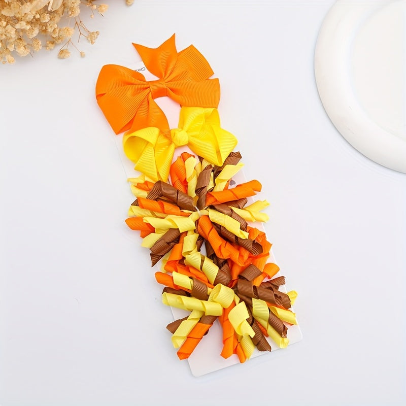 Kids Bow Hair Clips Set for Stylish Hair Accessories