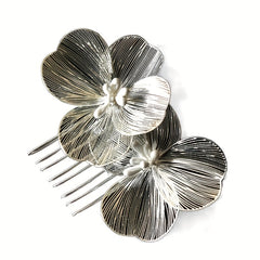 Golden Flower Hair Comb Vintage Headwear Wedding Hair Accessories