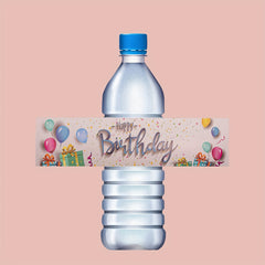 10pcs Birthday Water Bottle Stickers for Parties & Celebrations