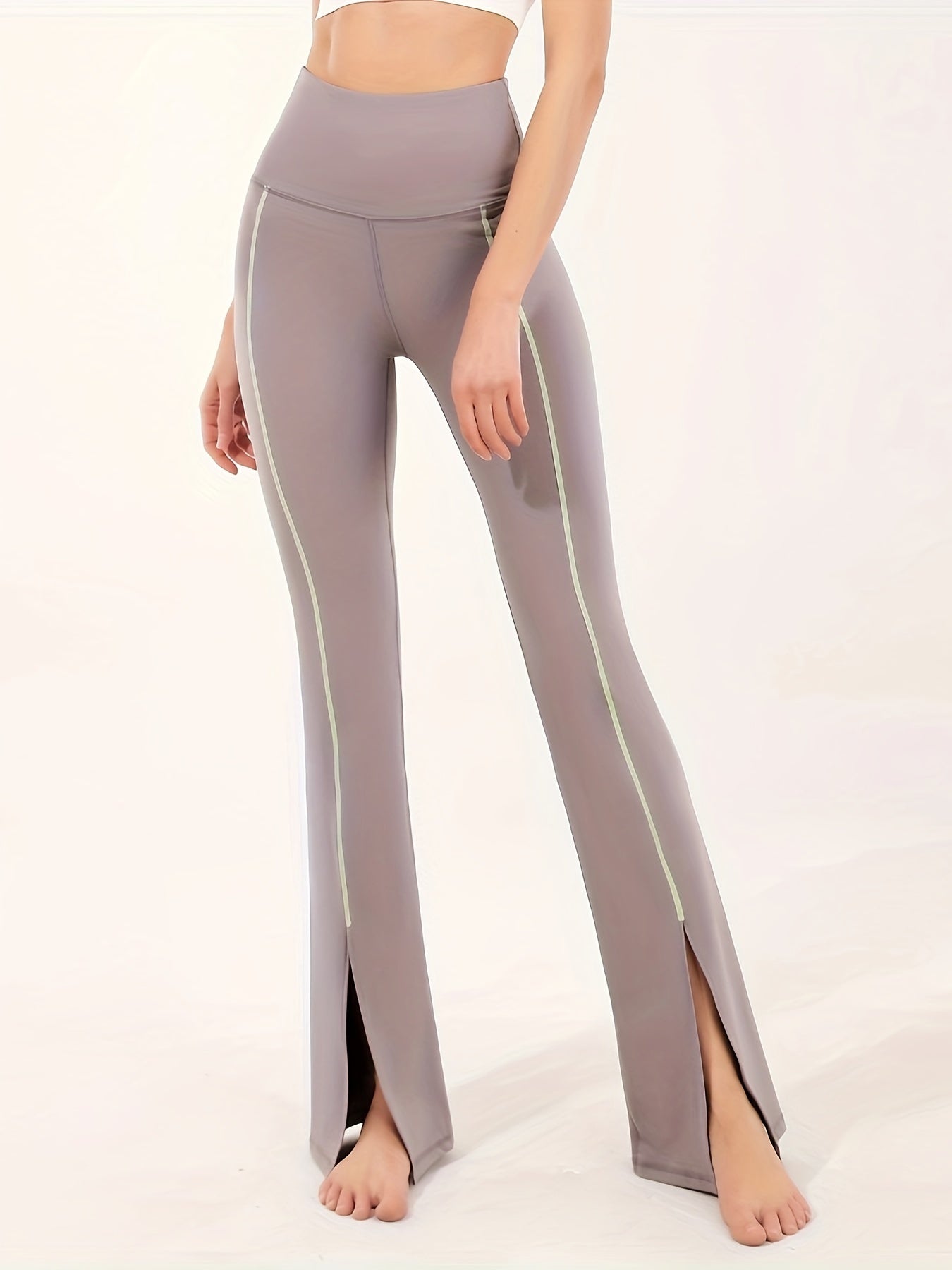 Women's High Waist Flared Pants Tummy Control Leggings