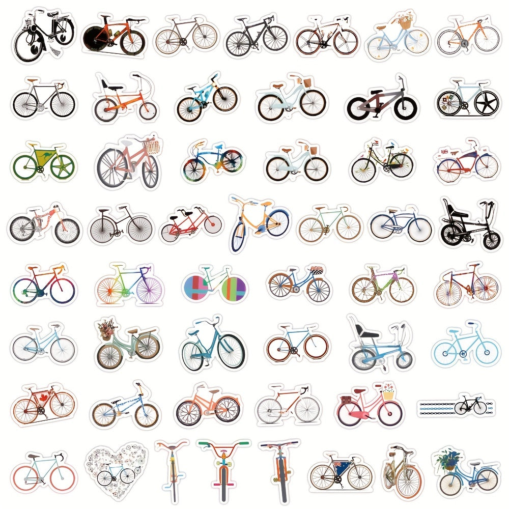 120pcs Vinyl Bike Stickers Pack Waterproof for Water Bottle Laptop Skateboard