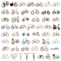 120pcs Vinyl Bike Stickers Pack Waterproof for Water Bottle Laptop Skateboard