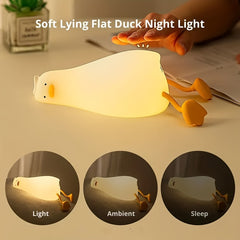 Duck Night Light LED Novelty Lamp 3 Level Dimmable Rechargeable