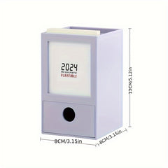 Creative Desk Calendar Storage Pen Holder for Office School Teacher