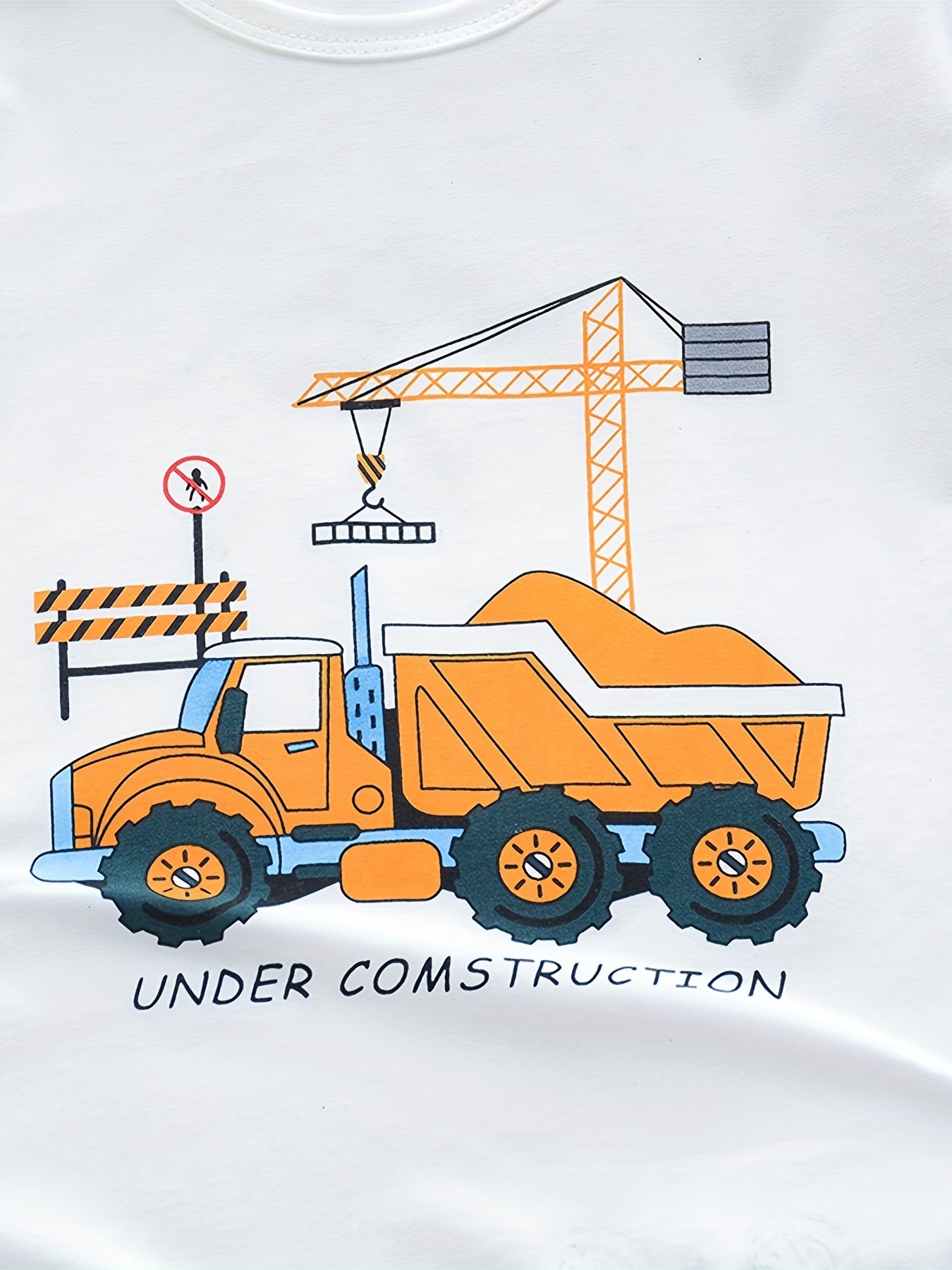 Boys Truck Under Construction T-shirt & Shorts Set