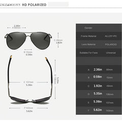 Men's Polarized Sunglasses Large Frame UV400