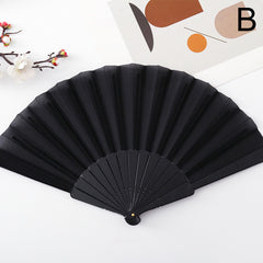 Plastic Craft Folding Fan Chinese Style Exercise Dance Tai Chi Props